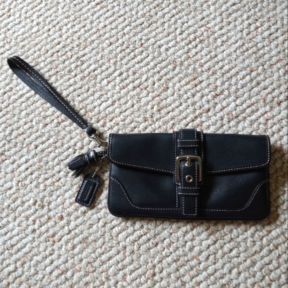 Coach Leather Wristlet